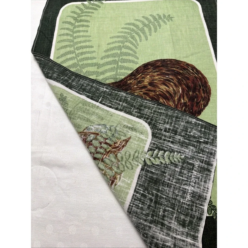 New Zealand Kiwi Tea Towel Kitchen Cotton Linen Clark Design Vintage EUC